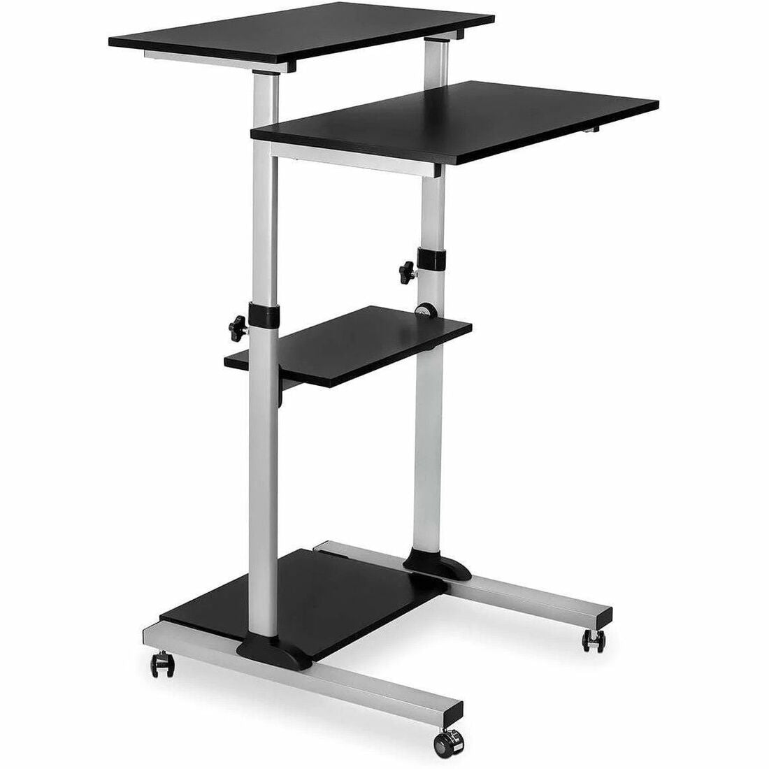 Mount-It! Height Adjustable Rolling Stand up Desk