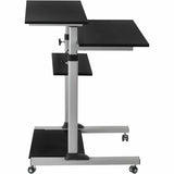 Mount-It! Height Adjustable Rolling Stand up Desk