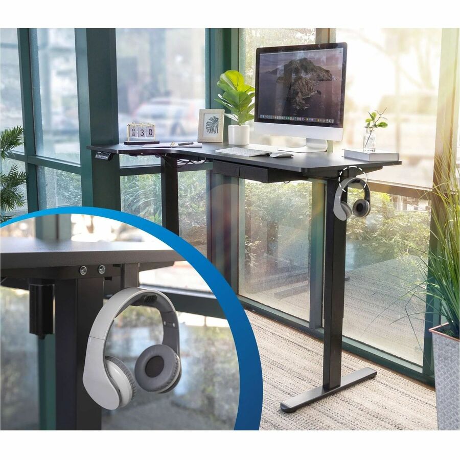 Mount-It! L-Shaped Electric Height Adjustable Sit-Stand Desk