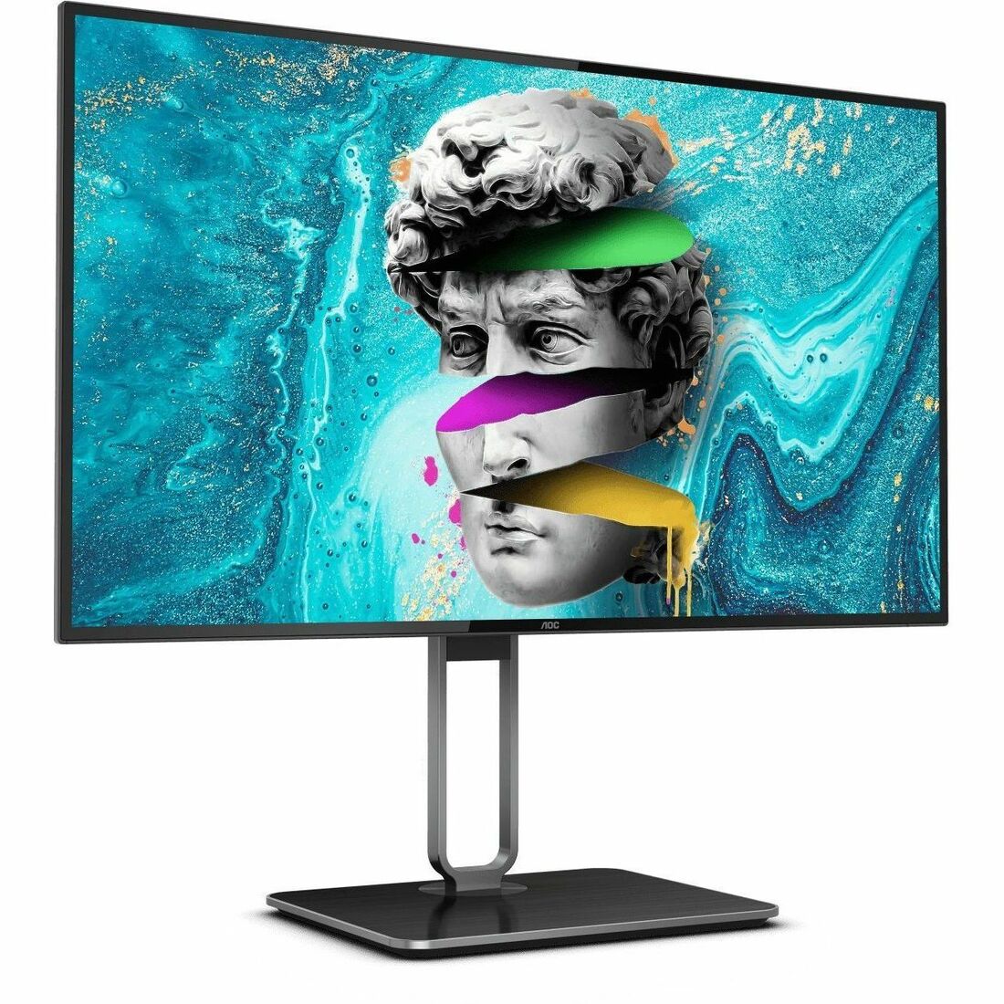 AOC U27U2DP 27" Class 4K UHD LCD Monitor - 16:9 - Black, Gray