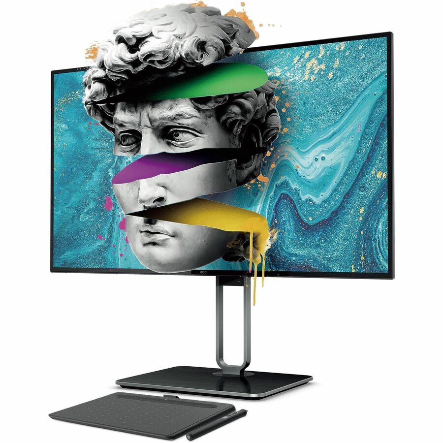 AOC U27U2DP 27" Class 4K UHD LCD Monitor - 16:9 - Black, Gray