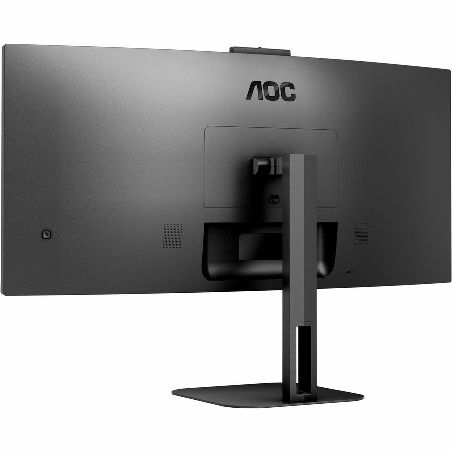 AOC CU34V5CW 34" Class Webcam UW-QHD Curved Screen LED Monitor - 21:9 - Black