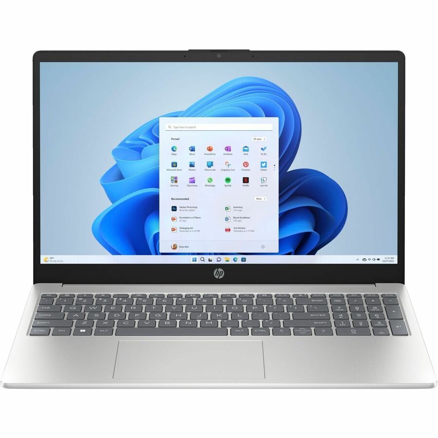 HP 15-fc0000 15-fc0002nr 15.6" Notebook - HD - AMD Ryzen 7 7730U - 16 GB - 512 GB SSD - Natural Silver