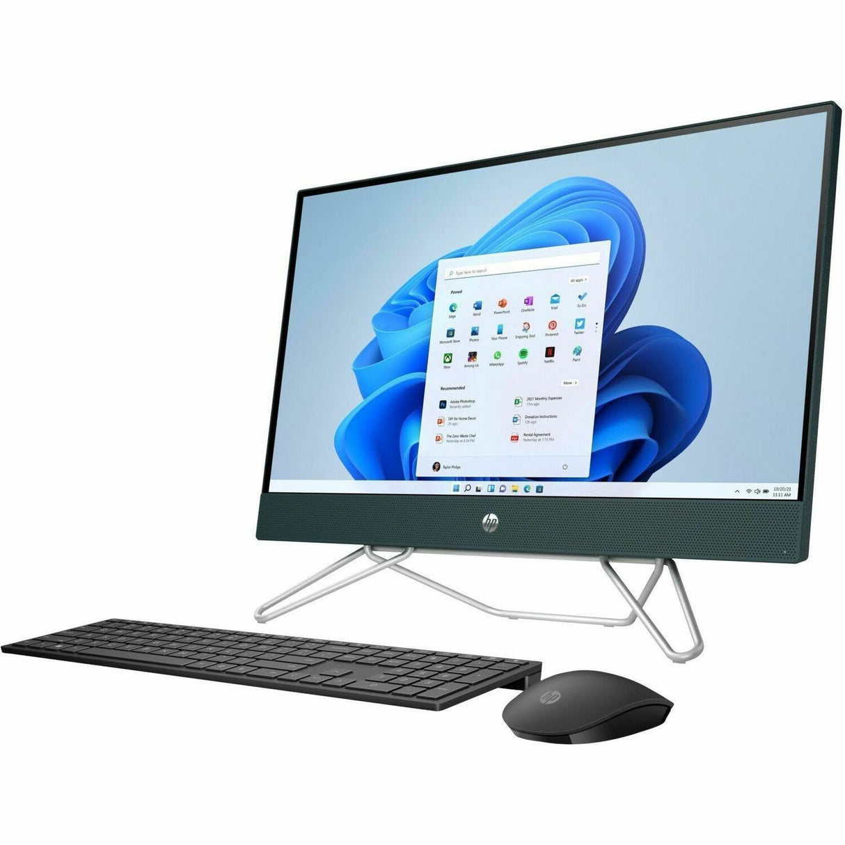 HP 24-cb0000i 24-cb0092ds All-in-One Computer - Intel Pentium Silver J5040 Quad-core (4 Core) 2 GHz - 8 GB RAM DDR4 SDRAM - 256 GB M.2 PCI Express NVMe SSD - 23.8" Full HD 1920 x 1080 Touchscreen Display - Desktop - Starry Forest - Refurbished