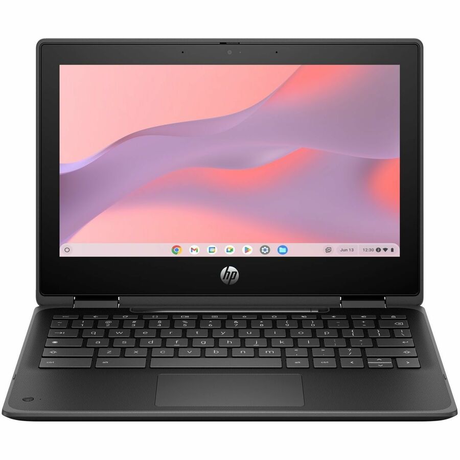 HP Fortis G5 11.6" Touchscreen Convertible 2 in 1 Chromebook - HD - Intel N-Series N100 - 4 GB - 32 GB Flash Memory - Jack Black