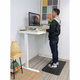 Mount-It! Compact Height Adjustable Sit-Stand Desk with Drawer