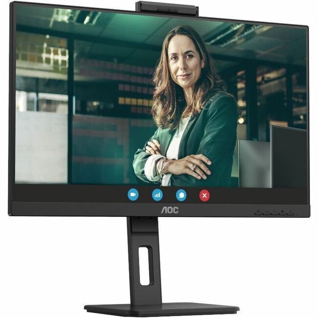 AOC Q27P3CW 27" Class Webcam UW-UXGA LCD Monitor - 16:9 - Textured Black