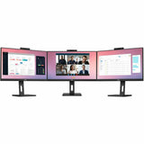 AOC Q27P3CW 27" Class Webcam UW-UXGA LCD Monitor - 16:9 - Textured Black