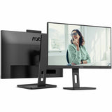 AOC Q27P3CW 27" Class Webcam UW-UXGA LCD Monitor - 16:9 - Textured Black