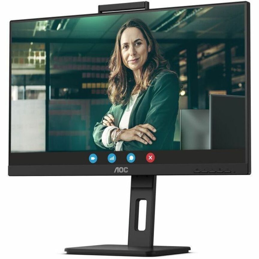 AOC Q27P3CW 27" Class Webcam UW-UXGA LCD Monitor - 16:9 - Textured Black