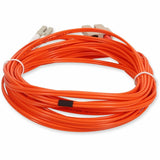 AddOn 0.5m LC (Male) to SC (Male) Orange OM1 Duplex Fiber OFNR (Riser-Rated) Patch Cable