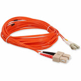 AddOn 0.5m LC (Male) to SC (Male) Orange OM1 Duplex Fiber OFNR (Riser-Rated) Patch Cable