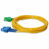 AddOn 10m ASC (Male) to SC (Male) Yellow OS2 Duplex Fiber OFNR (Riser-Rated) Patch Cable