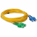 AddOn 10m ASC (Male) to SC (Male) Yellow OS2 Duplex Fiber OFNR (Riser-Rated) Patch Cable