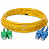 AddOn 10m ASC (Male) to SC (Male) Yellow OS2 Duplex Fiber OFNR (Riser-Rated) Patch Cable