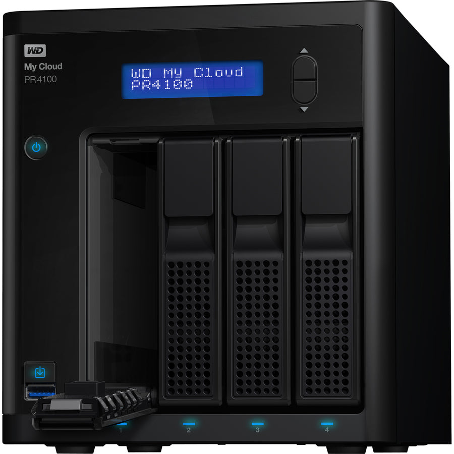 WD 24TB My Cloud PR4100 Pro Series Media Server with Transcoding, NAS - Network Attached Storage