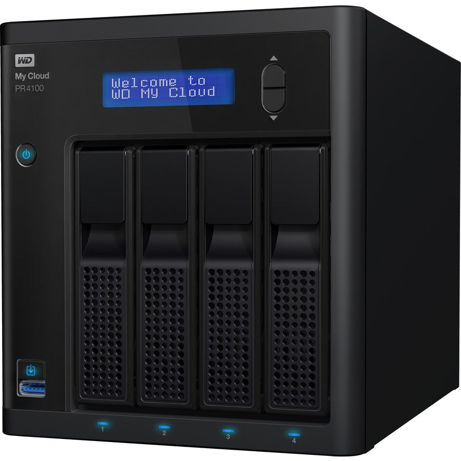 WD 24TB My Cloud PR4100 Pro Series Media Server with Transcoding, NAS - Network Attached Storage