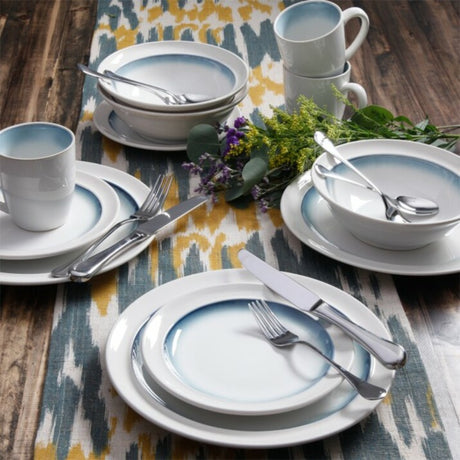 Gibson Elite Lawson 16 Piece Dinnerware Set, Teal