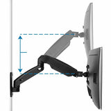 Mount-It! Mounting Arm for Monitor - Black - Landscape/Portrait