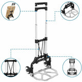 Mount-It! Folding Hand Truck/Luggage Cart