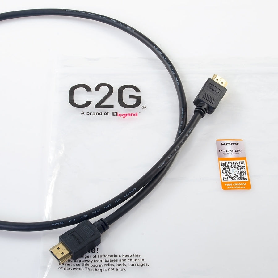 C2G 12ft Performance Premium High Speed HDMI Cable w/ Ethernet - 4K 60Hz