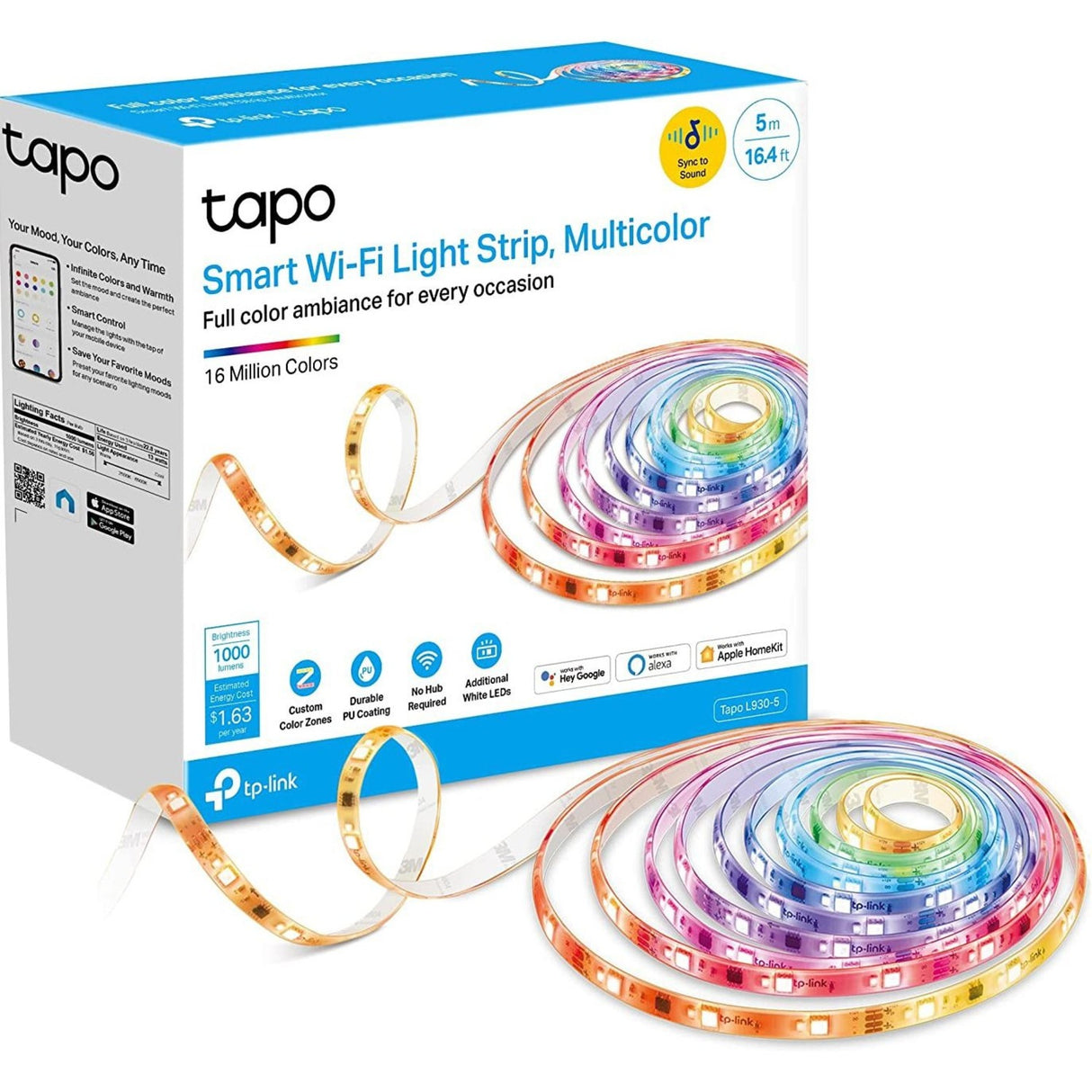 TP-Link Smart Wi-Fi Light Strip, Multicolor