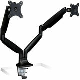 Mount-It! Mounting Arm for Monitor, Flat Panel Display - Black - Landscape/Portrait