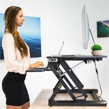 Mount-It! Electric Desk Converter with Built In USB Port