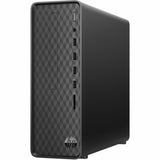 HP Slim S01-aF2000i S01-aF2023w Desktop Computer - Intel Pentium Silver J5040 - 8 GB - 256 GB SSD - Mini-tower - Dark Black - Refurbished