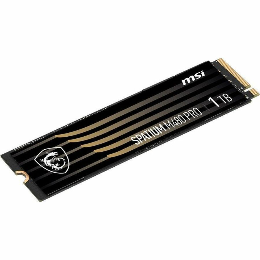 MSI SPATIUM M480 PRO 1 TB Solid State Drive - M.2 2280 Internal - PCI Express NVMe (PCI Express NVMe 4.0 x4)