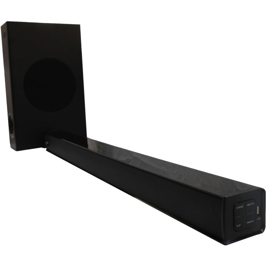 Supersonic SC-1422SBW 2.1 Bluetooth Sound Bar Speaker - 60 W RMS - Black