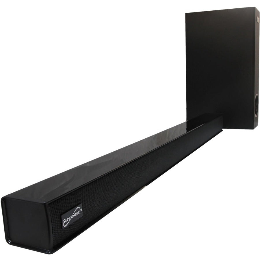 Supersonic SC-1422SBW 2.1 Bluetooth Sound Bar Speaker - 60 W RMS - Black