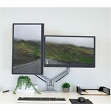 Mount-It! Mounting Arm for Monitor, Display, Flat Panel Display - Silver - Landscape/Portrait