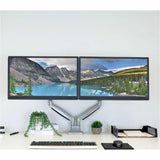 Mount-It! Mounting Arm for Monitor, Display, Flat Panel Display - Silver - Landscape/Portrait