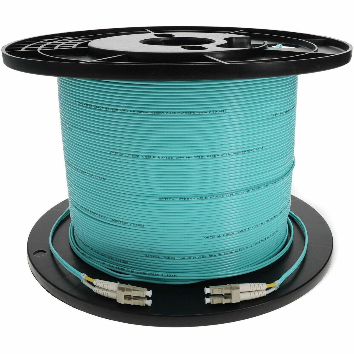 AddOn 180m LC (Male) to LC (Male) Aqua OM3 Duplex Fiber OFNR (Riser-Rated) Patch Cable