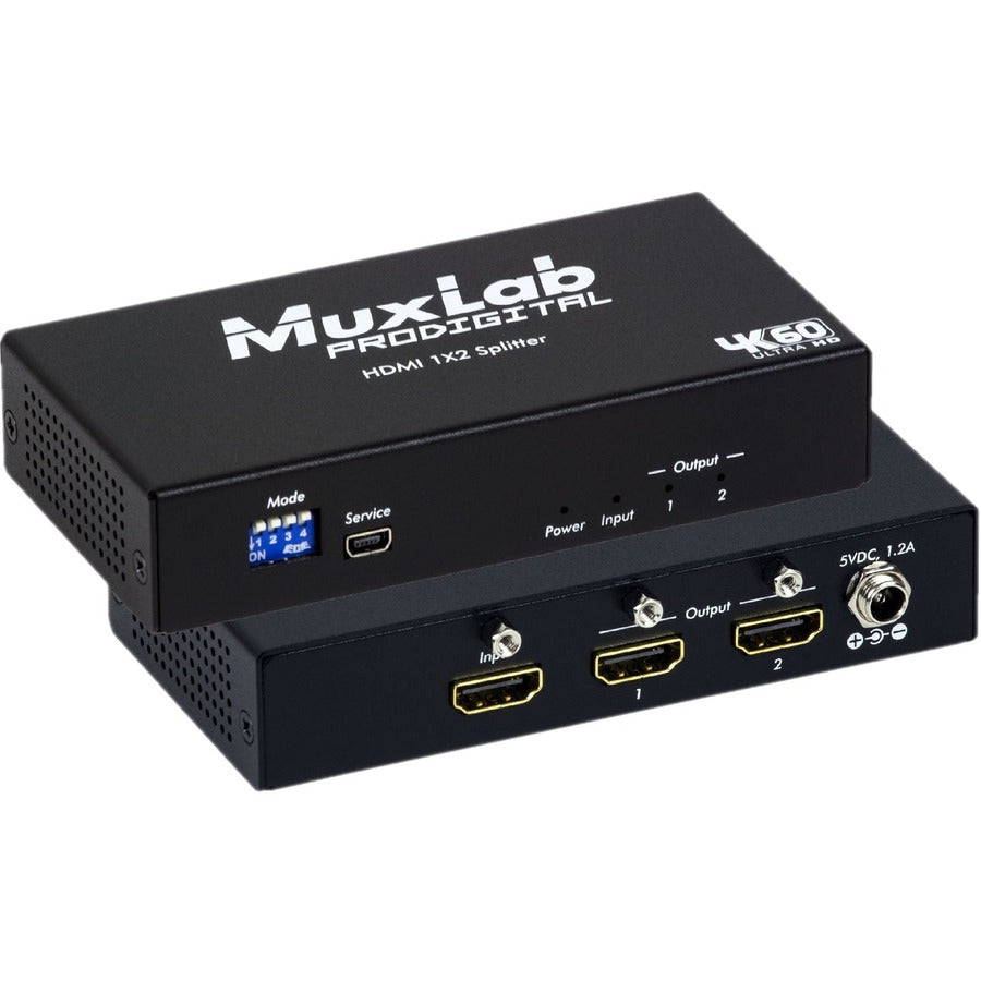 MuxLab HDMI 1X2 Splitter, 4K60