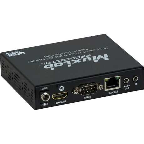 MuxLab HDMI over IP H.264/H.265 PoE Receiver, 4K/60