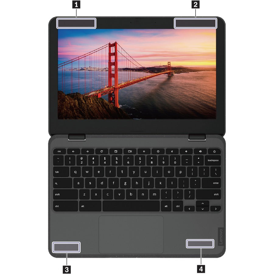 Lenovo 300e Chromebook Gen 3 82J9000LUS LTE, UMTS 11.6" Touchscreen Chromebook - HD - 1366 x 768 - AMD 3015Ce Dual-core (2 Core) 1.20 GHz - 4 GB Total RAM - 32 GB Flash Memory - Gray