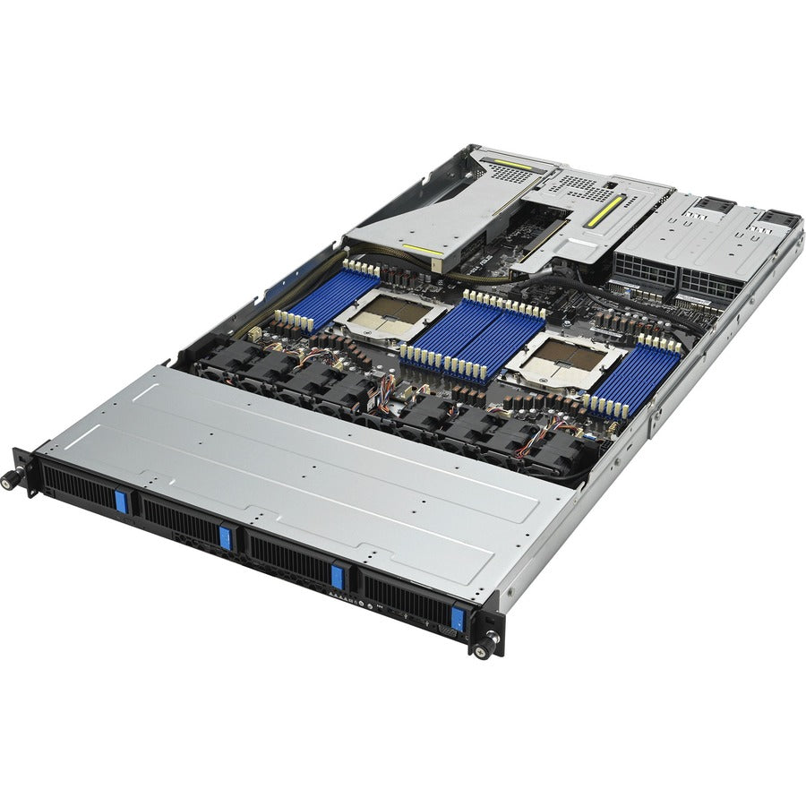 Asus Barebone System - 1U Rack-mountable - Socket SP5 LGA-6096 - 2 x Processor Support - AMD