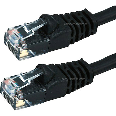 Monoprice 50FT 24AWG Cat6 550MHz UTP Ethernet Bare Copper Network Cable - Black