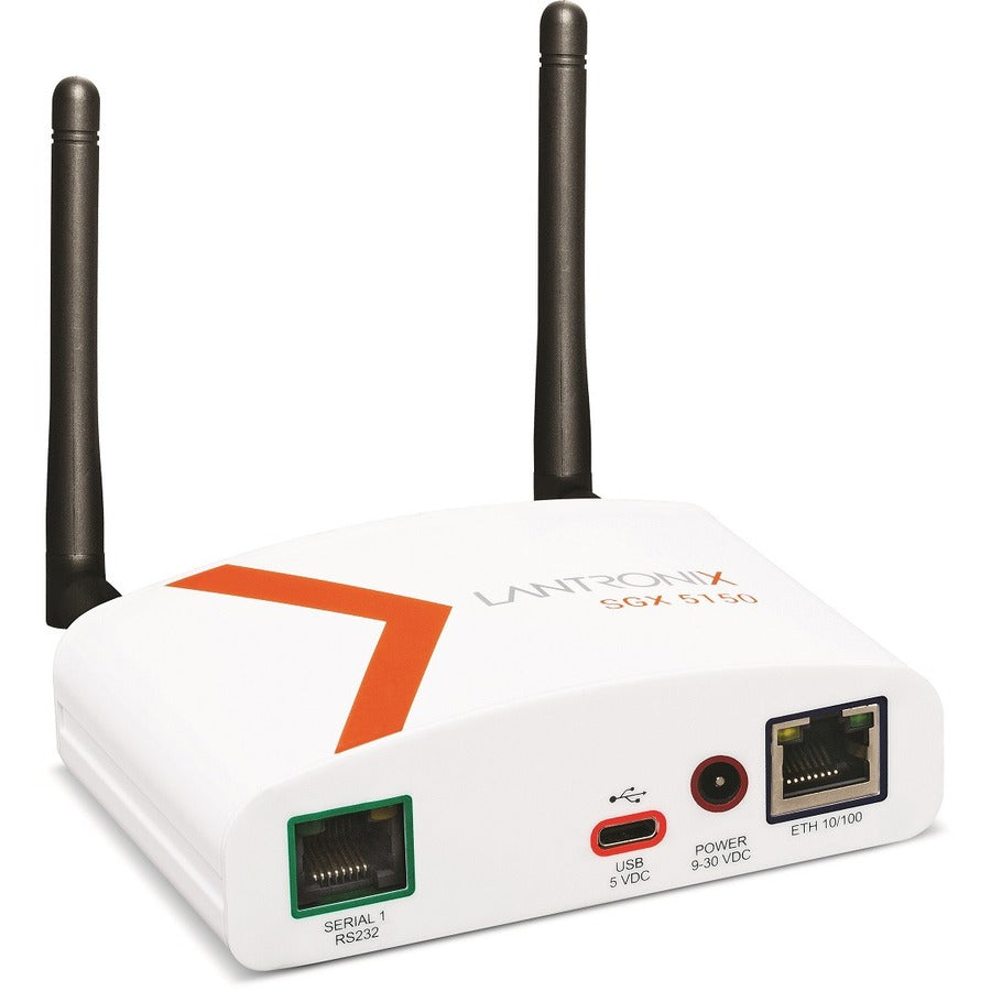 Lantronix SGX 5150 Wireless IoT Gateway, 802.11a/b/g/n/ac, 1xRS232 (RJ45), USB, 10/100 Ethernet, PoE, Japan Model