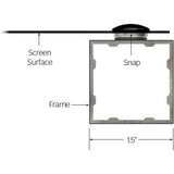 Da-Lite Da-Snap Series Projection Screen - Fixed Frame Screen with Pro-Trim Frame - 220in Screen