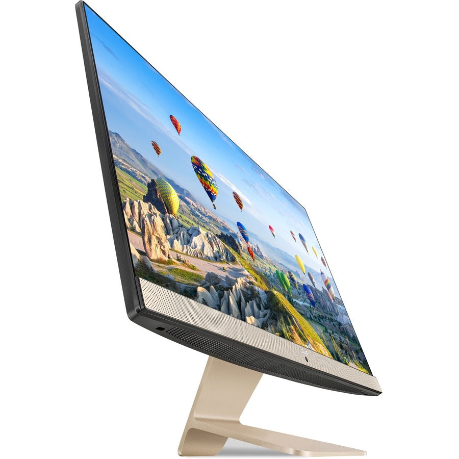 Asus Vivo AiO V241EA-DB003 All-in-One Computer - Intel Pentium Gold 7505 2 GHz - 8 GB RAM DDR4 SDRAM - 512 GB M.2 PCI Express SSD - 23.8" Full HD 1920 x 1080 - Black, Gold