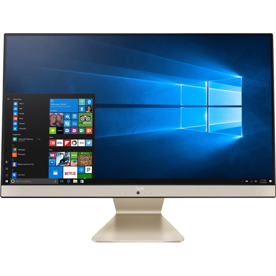 Asus Vivo AiO V241EA-DB003 All-in-One Computer - Intel Pentium Gold 7505 2 GHz - 8 GB RAM DDR4 SDRAM - 512 GB M.2 PCI Express SSD - 23.8" Full HD 1920 x 1080 - Black, Gold