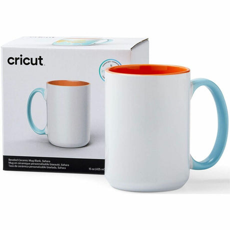 cricut Beveled Ceramic Mug Blank - 15 oz/425 ml (1 ct)