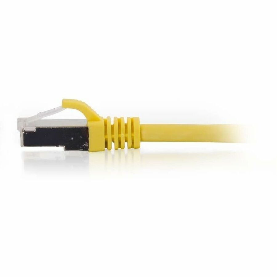 C2G 14ft Cat6 Snagless Shielded (STP) Ethernet Cable - Cat6 Network Patch Cable - PoE - Yellow