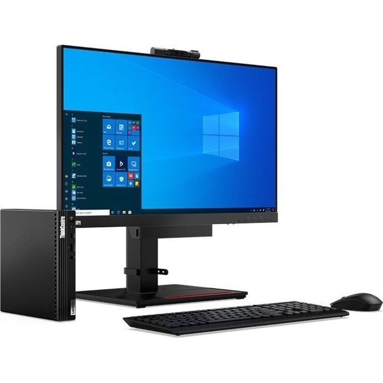 Lenovo ThinkCentre M75q Gen 2 11JN0075US Desktop Computer - AMD Ryzen 7 PRO 5750GE Octa-core (8 Core) 3.20 GHz - 8 GB RAM DDR4 SDRAM - 256 GB M.2 PCI Express NVMe SSD - Tiny - Black