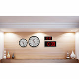 Valcom Digital Clock, 4-Inch, 4-Digits, Wired, 24Vdc