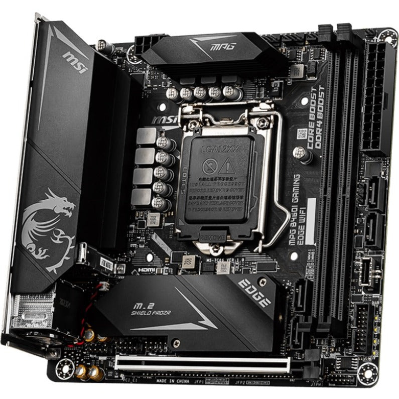 MSI MPG B460I GAMING EDGE WIFI Desktop Motherboard - Intel B460 Chipset - Socket LGA-1200 - Intel Optane Memory Ready - Mini ITX