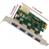 SYBA Multimedia 4 Port USB 3.0 PCI-e x1 Card